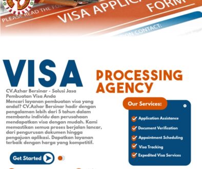 White Navy Orange Modern Visa Processing Agency Facebook Post - Dibuat dengan PosterMyWall